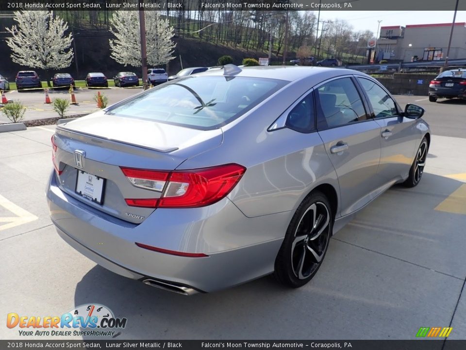 2018 Honda Accord Sport Sedan Lunar Silver Metallic / Black Photo #4