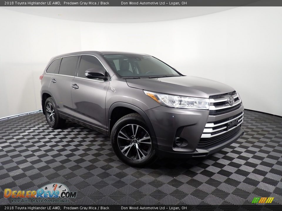 2018 Toyota Highlander LE AWD Predawn Gray Mica / Black Photo #3