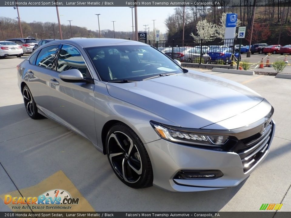 2018 Honda Accord Sport Sedan Lunar Silver Metallic / Black Photo #6