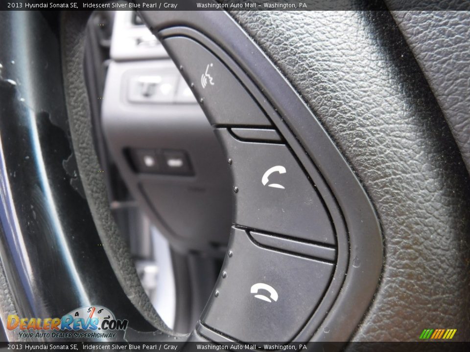 2013 Hyundai Sonata SE Iridescent Silver Blue Pearl / Gray Photo #20