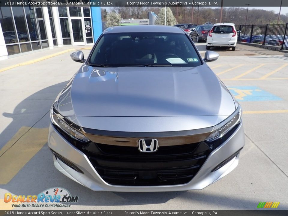 2018 Honda Accord Sport Sedan Lunar Silver Metallic / Black Photo #7