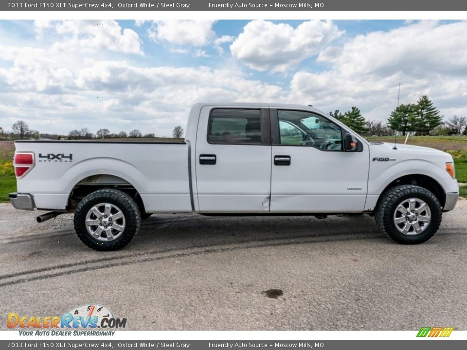 2013 Ford F150 XLT SuperCrew 4x4 Oxford White / Steel Gray Photo #3