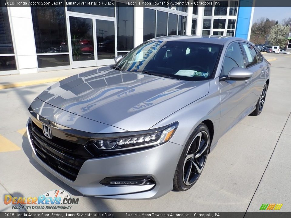 2018 Honda Accord Sport Sedan Lunar Silver Metallic / Black Photo #8