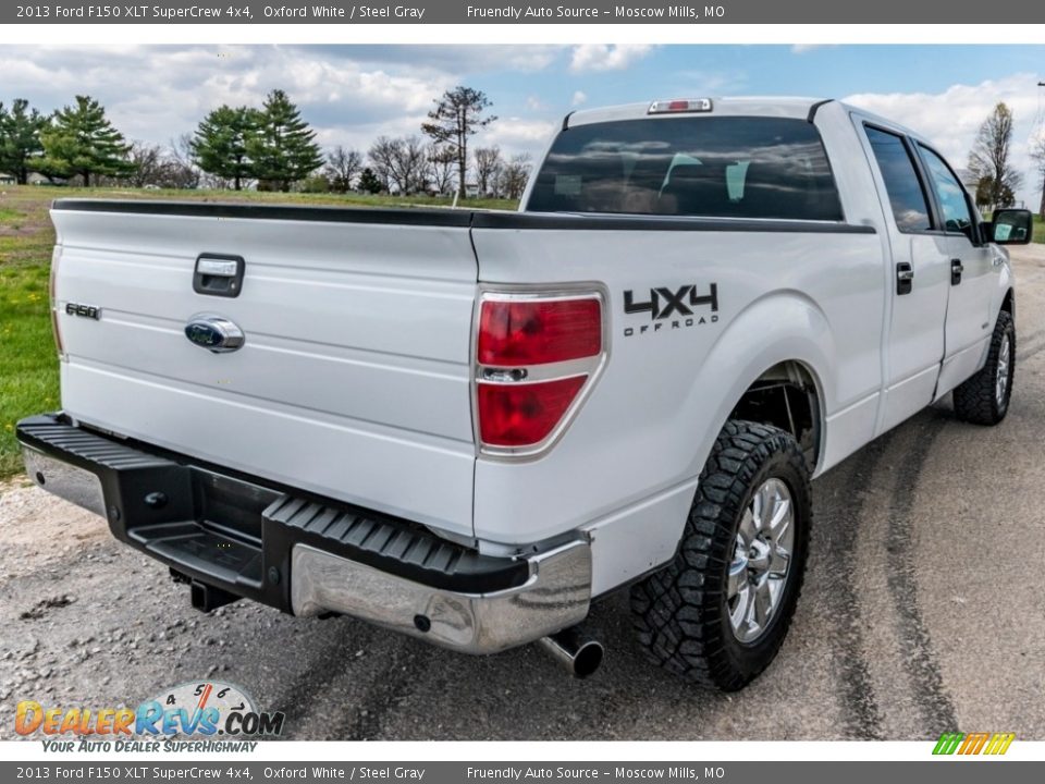 2013 Ford F150 XLT SuperCrew 4x4 Oxford White / Steel Gray Photo #4