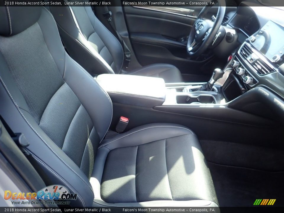 2018 Honda Accord Sport Sedan Lunar Silver Metallic / Black Photo #10