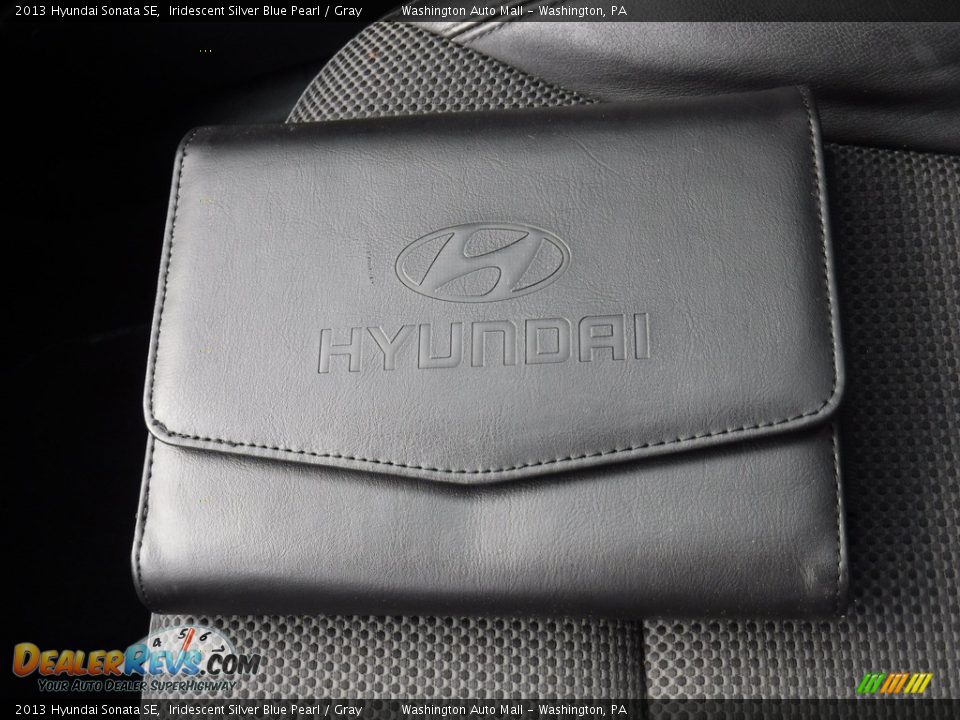 2013 Hyundai Sonata SE Iridescent Silver Blue Pearl / Gray Photo #25
