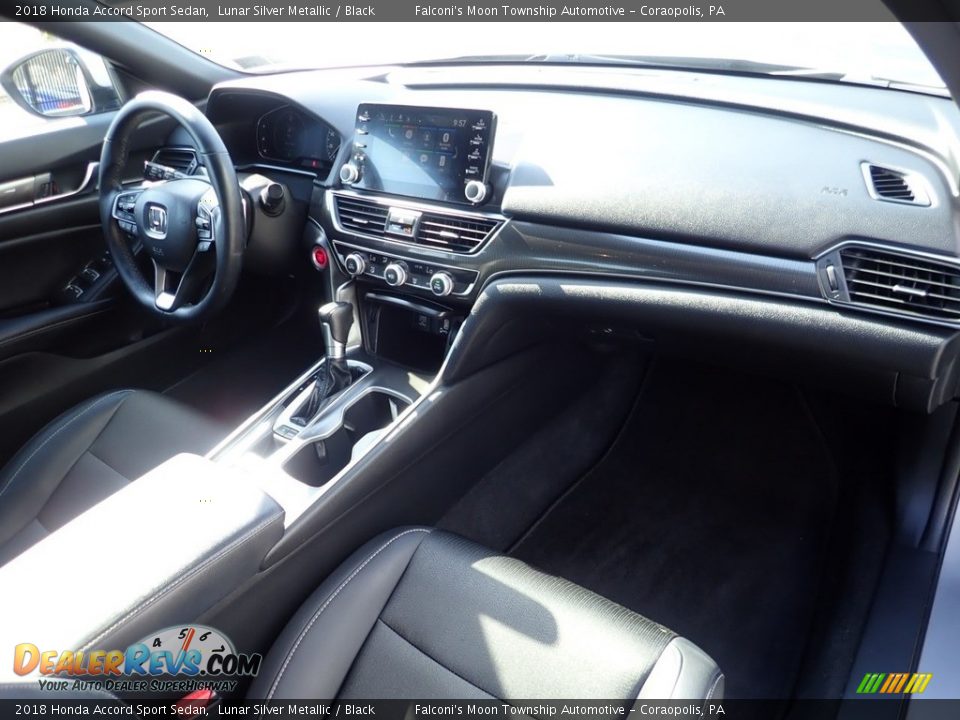 2018 Honda Accord Sport Sedan Lunar Silver Metallic / Black Photo #11