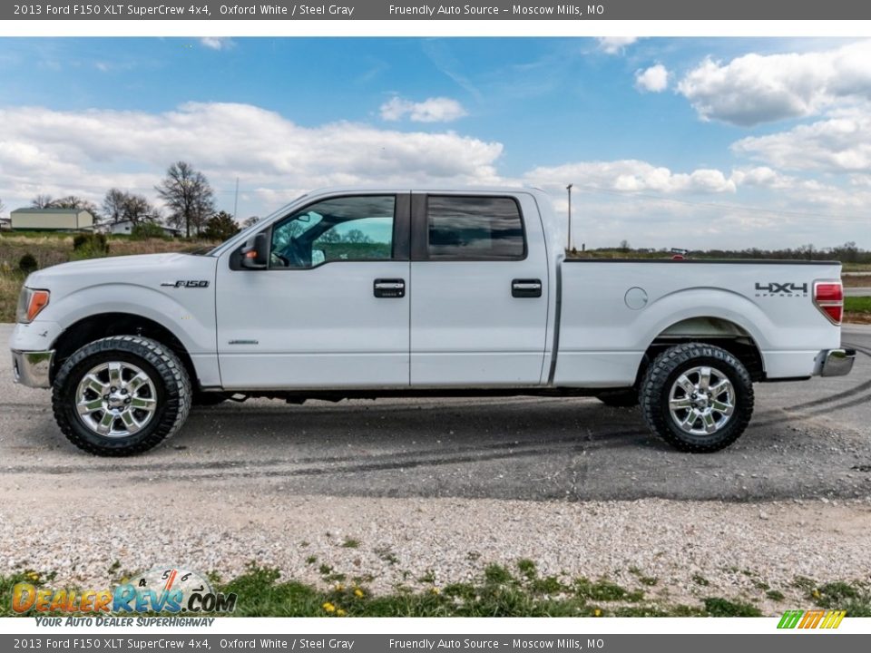 2013 Ford F150 XLT SuperCrew 4x4 Oxford White / Steel Gray Photo #7