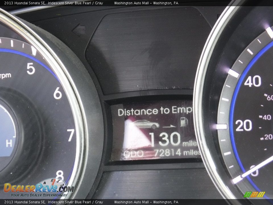 2013 Hyundai Sonata SE Iridescent Silver Blue Pearl / Gray Photo #28