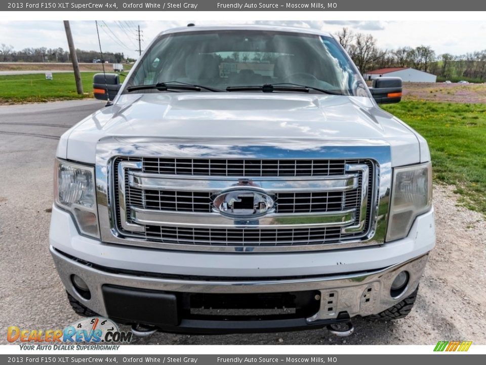 2013 Ford F150 XLT SuperCrew 4x4 Oxford White / Steel Gray Photo #9