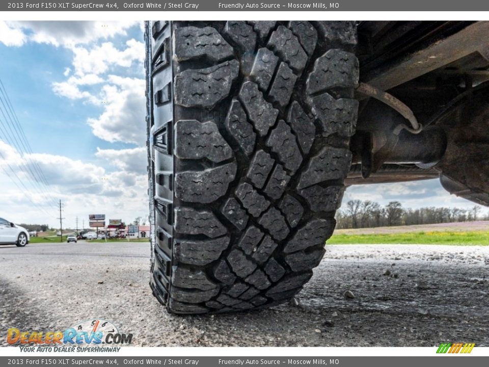 2013 Ford F150 XLT SuperCrew 4x4 Oxford White / Steel Gray Photo #12