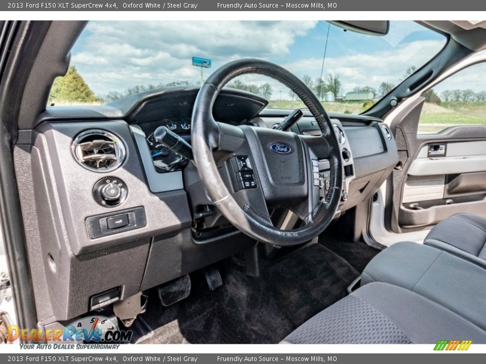 2013 Ford F150 XLT SuperCrew 4x4 Oxford White / Steel Gray Photo #20