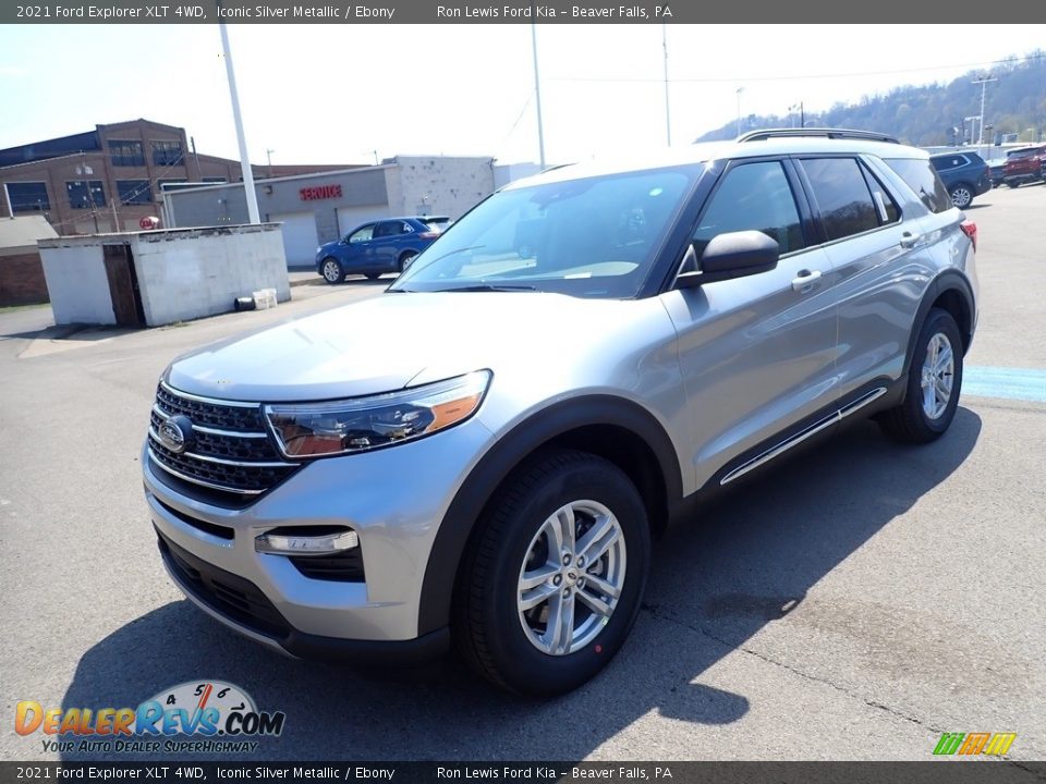 2021 Ford Explorer XLT 4WD Iconic Silver Metallic / Ebony Photo #5