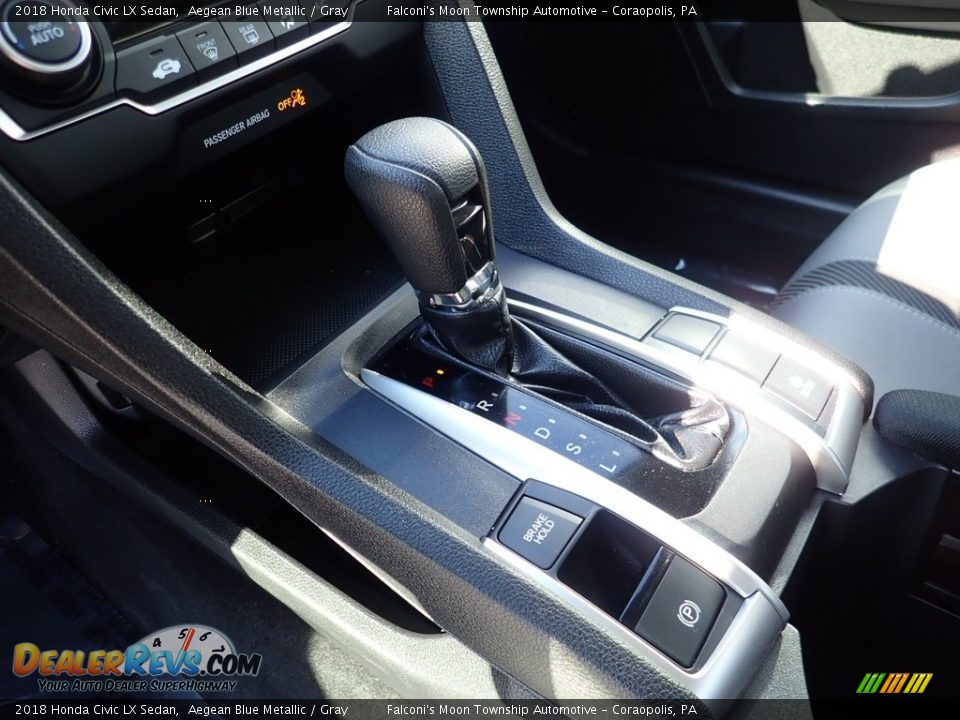 2018 Honda Civic LX Sedan Aegean Blue Metallic / Gray Photo #20