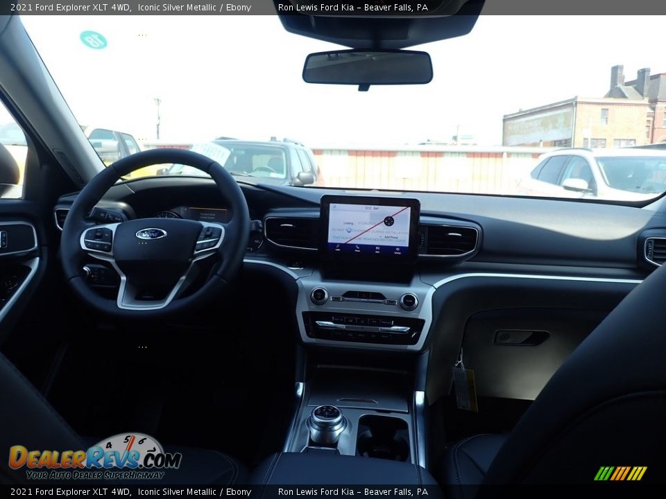 2021 Ford Explorer XLT 4WD Iconic Silver Metallic / Ebony Photo #12