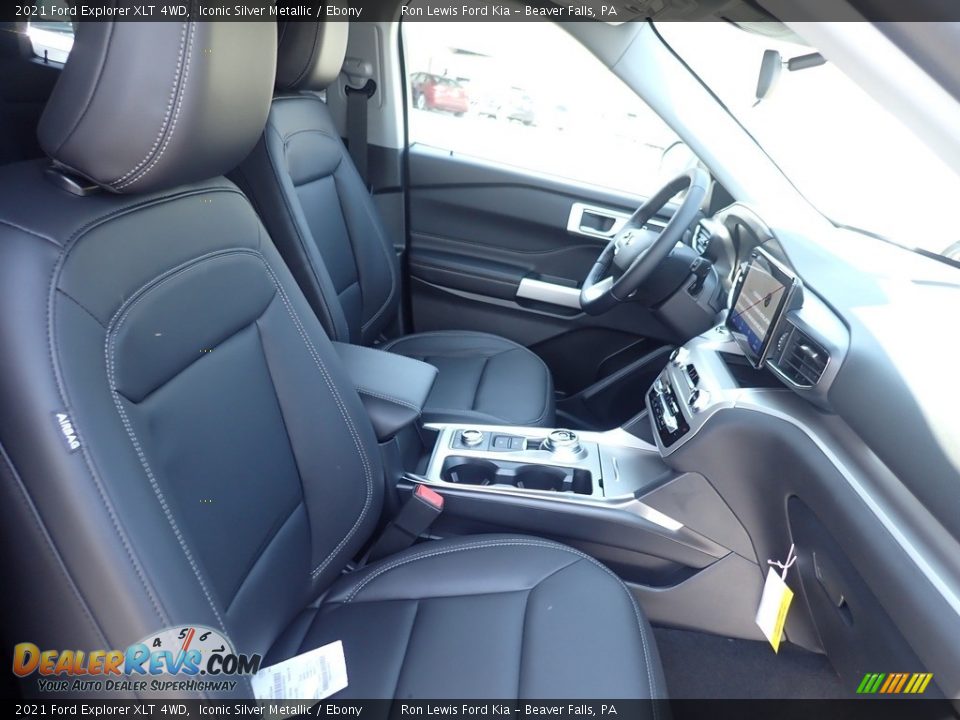 2021 Ford Explorer XLT 4WD Iconic Silver Metallic / Ebony Photo #13