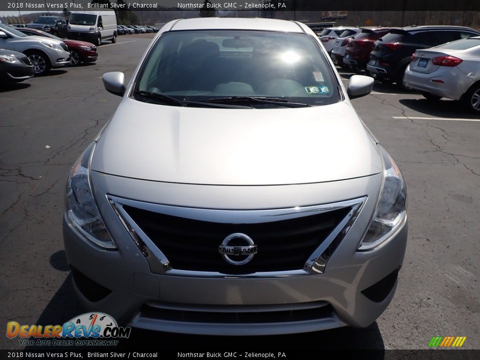 2018 Nissan Versa S Plus Brilliant Silver / Charcoal Photo #3