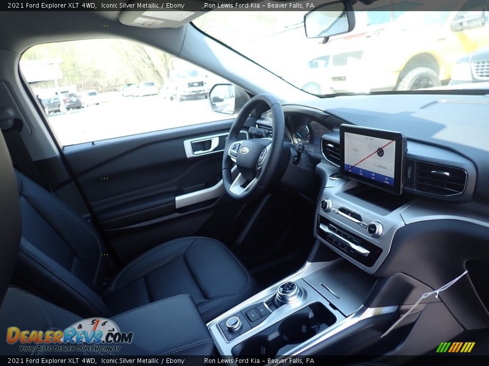 2021 Ford Explorer XLT 4WD Iconic Silver Metallic / Ebony Photo #14