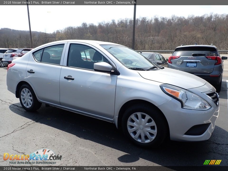 2018 Nissan Versa S Plus Brilliant Silver / Charcoal Photo #4