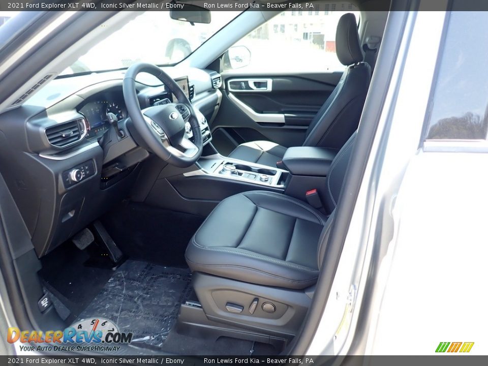 2021 Ford Explorer XLT 4WD Iconic Silver Metallic / Ebony Photo #15
