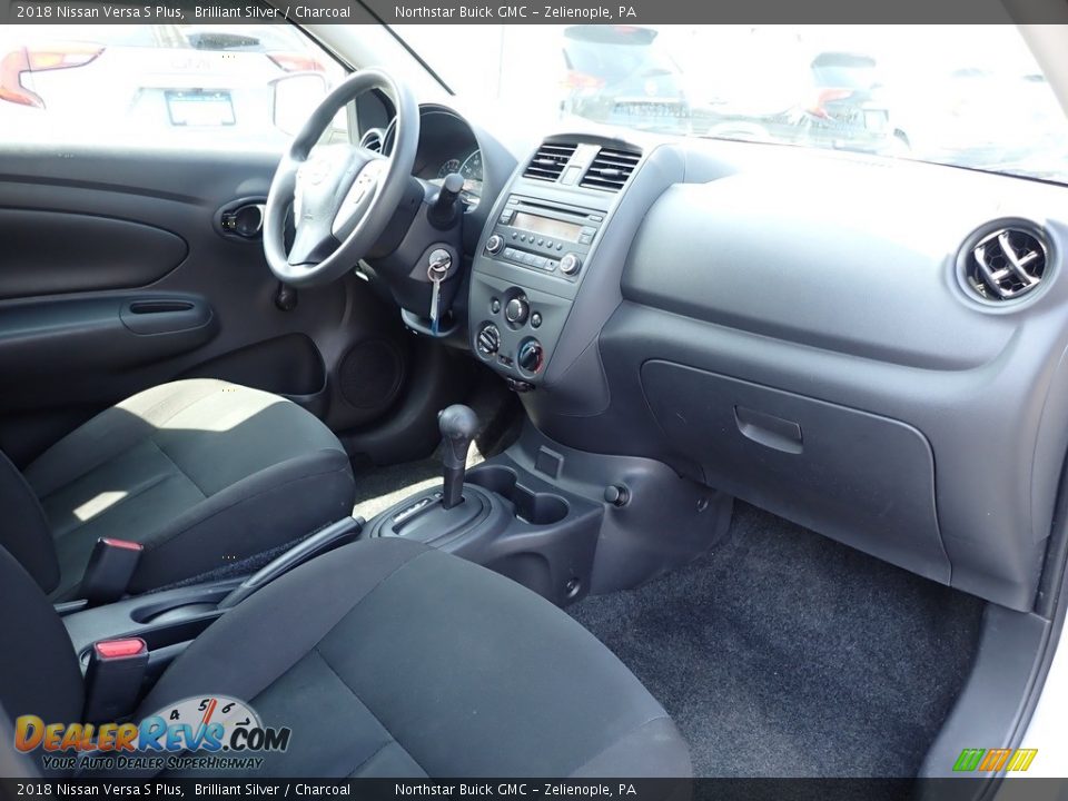 2018 Nissan Versa S Plus Brilliant Silver / Charcoal Photo #6