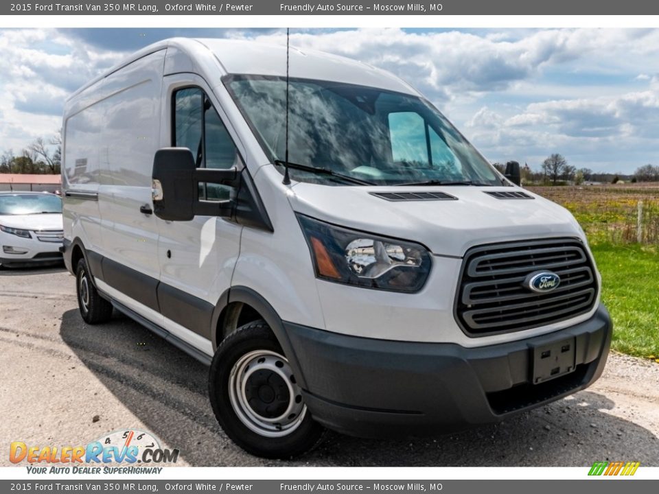 2015 Ford Transit Van 350 MR Long Oxford White / Pewter Photo #1