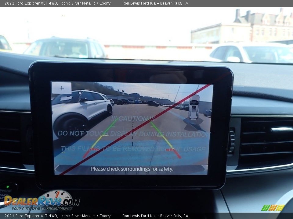 2021 Ford Explorer XLT 4WD Iconic Silver Metallic / Ebony Photo #19