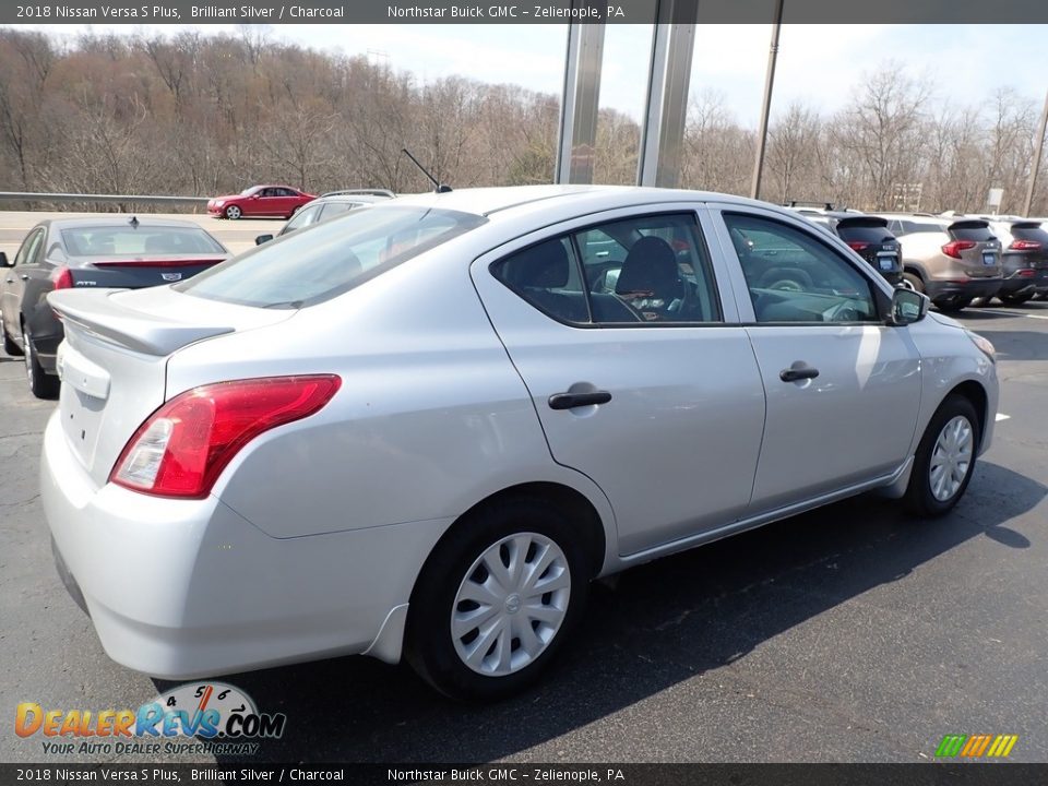 2018 Nissan Versa S Plus Brilliant Silver / Charcoal Photo #9