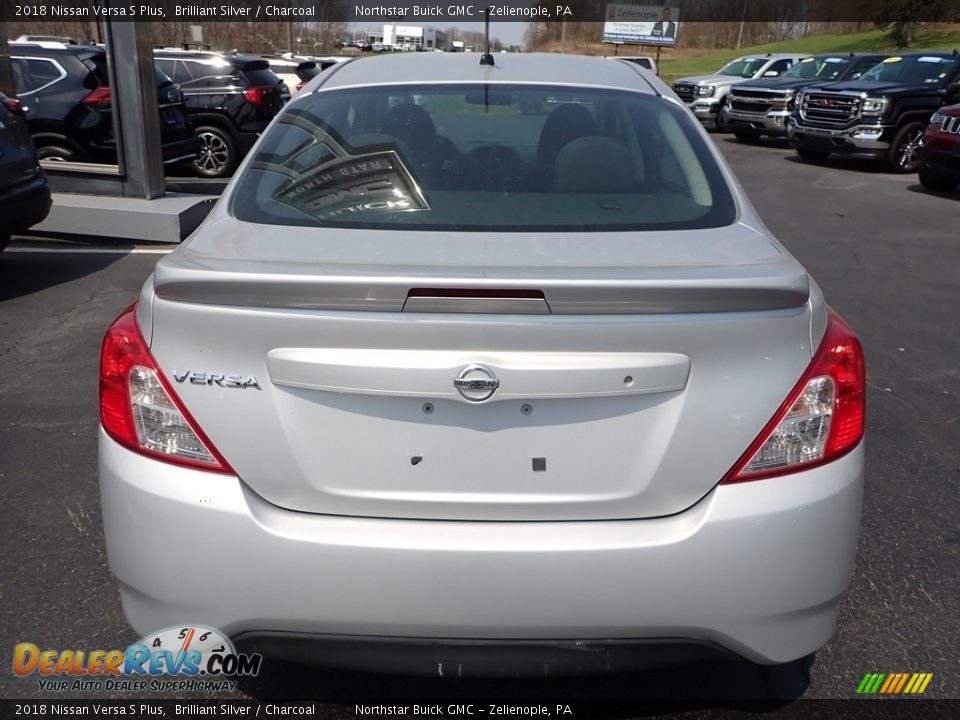 2018 Nissan Versa S Plus Brilliant Silver / Charcoal Photo #10