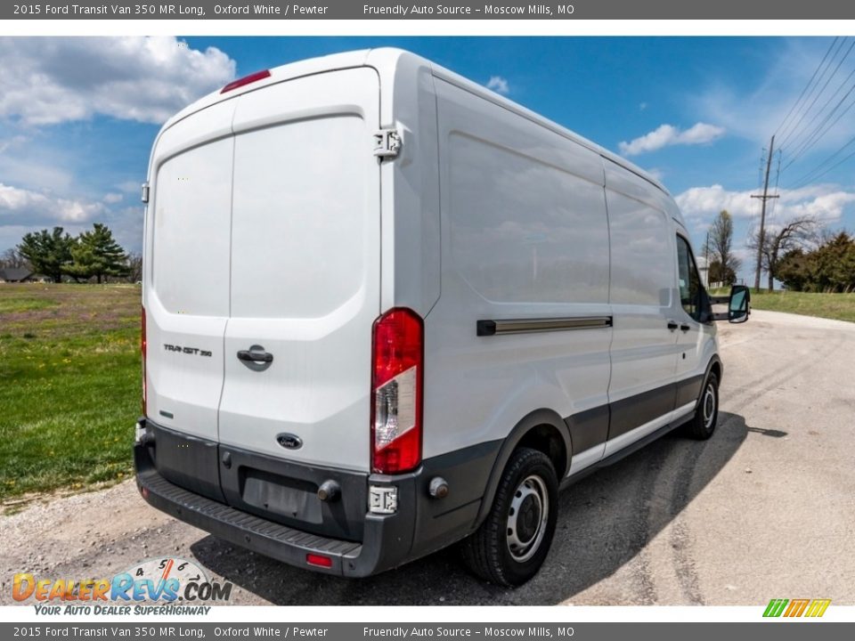 2015 Ford Transit Van 350 MR Long Oxford White / Pewter Photo #4