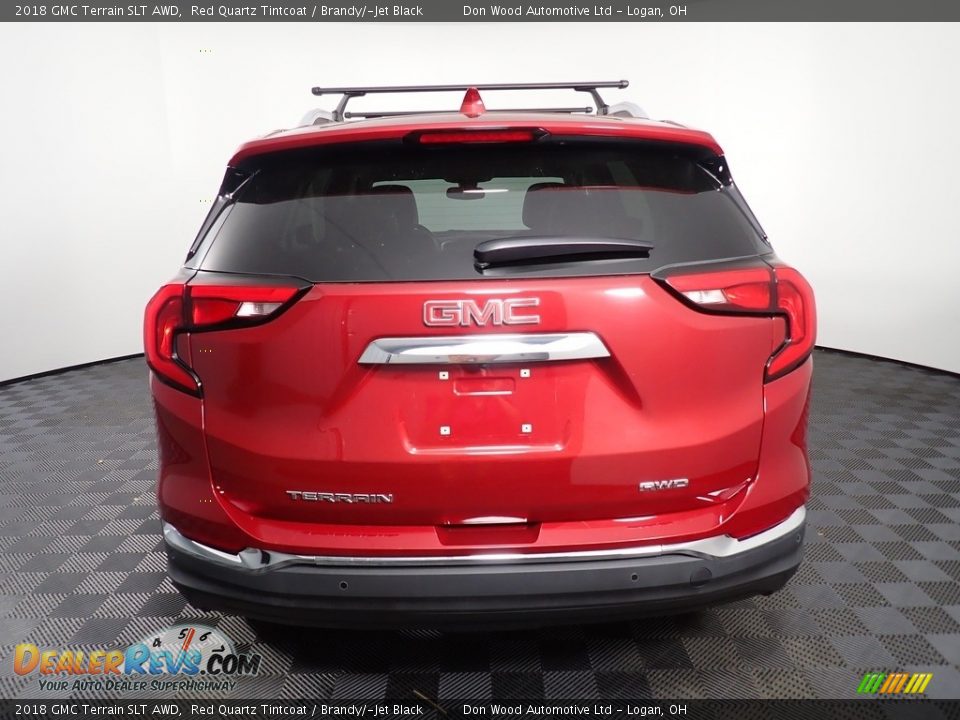 2018 GMC Terrain SLT AWD Red Quartz Tintcoat / Brandy/­Jet Black Photo #12