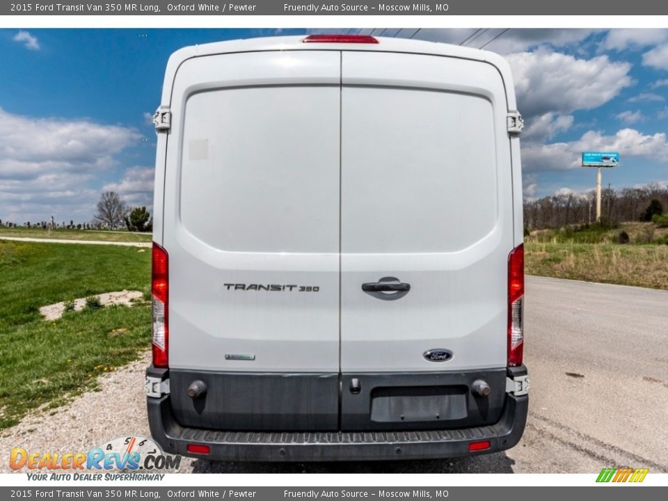 2015 Ford Transit Van 350 MR Long Oxford White / Pewter Photo #5