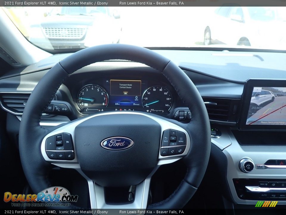 2021 Ford Explorer XLT 4WD Iconic Silver Metallic / Ebony Photo #23