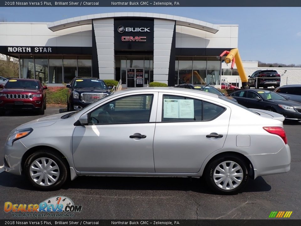 2018 Nissan Versa S Plus Brilliant Silver / Charcoal Photo #13