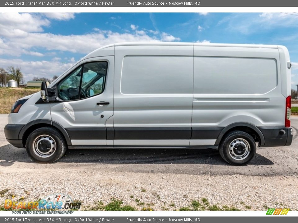 2015 Ford Transit Van 350 MR Long Oxford White / Pewter Photo #7