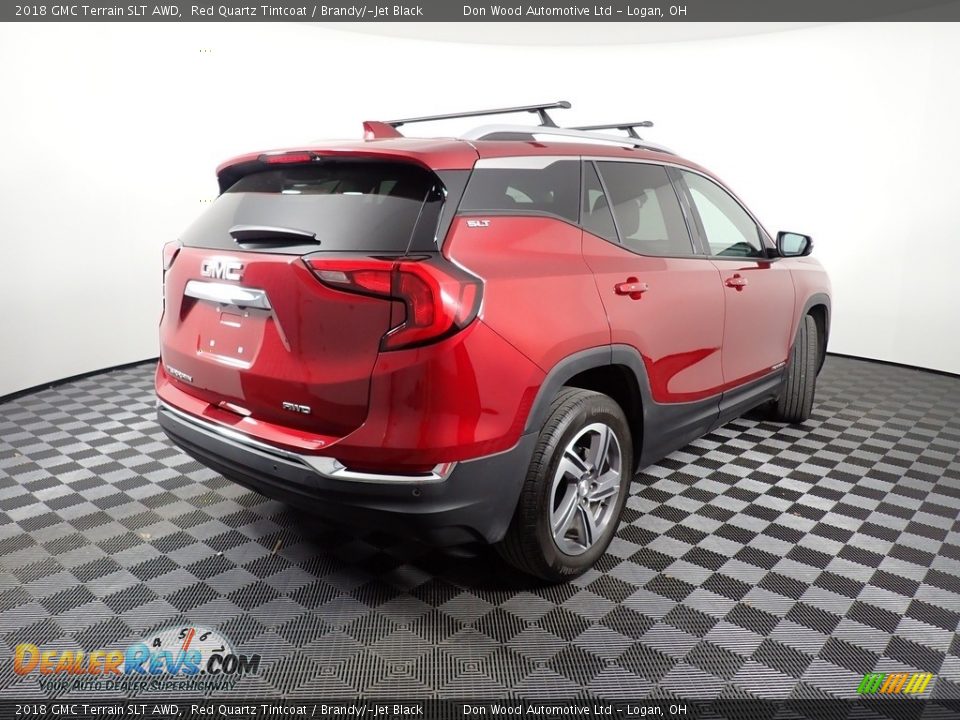 2018 GMC Terrain SLT AWD Red Quartz Tintcoat / Brandy/­Jet Black Photo #17