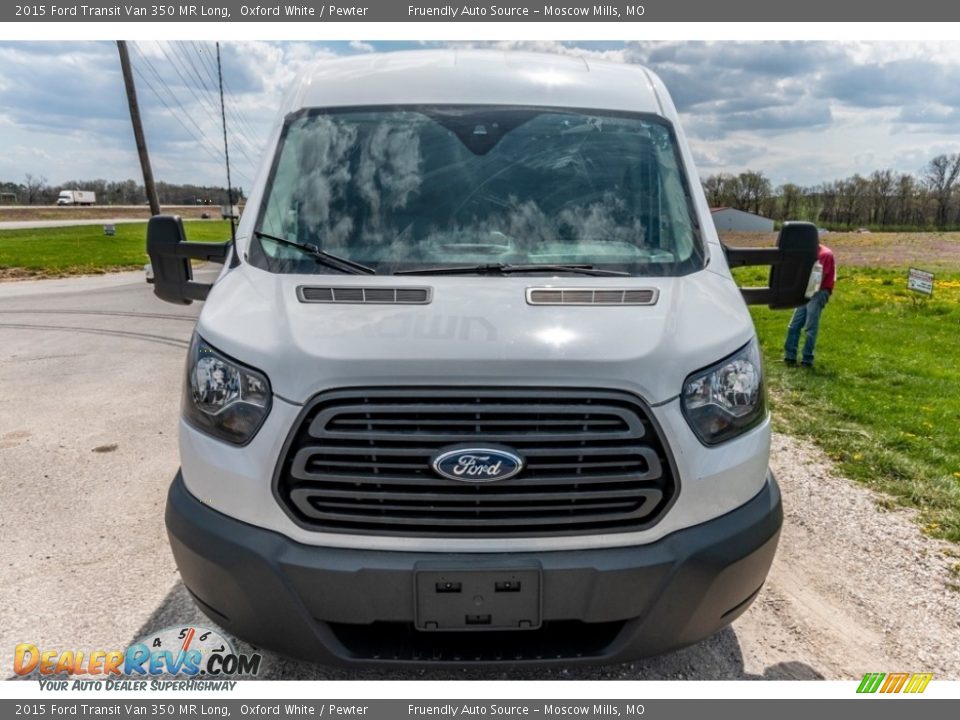 2015 Ford Transit Van 350 MR Long Oxford White / Pewter Photo #9