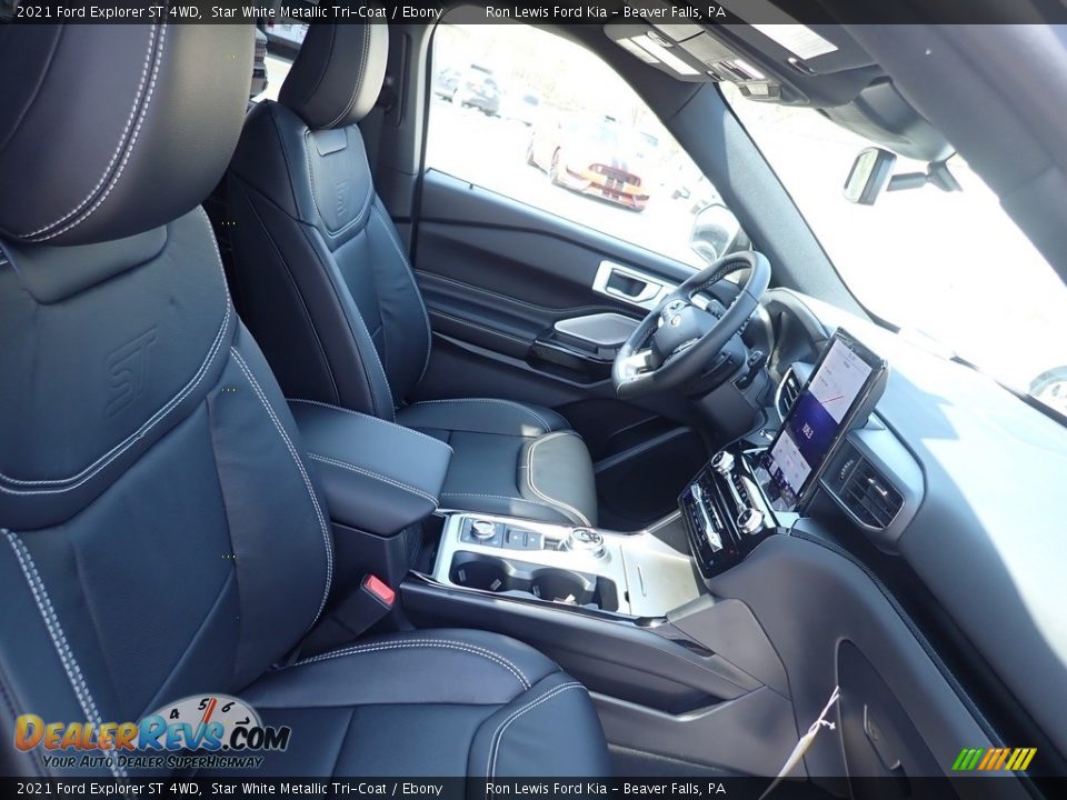 2021 Ford Explorer ST 4WD Star White Metallic Tri-Coat / Ebony Photo #5