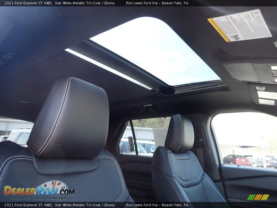 2021 Ford Explorer ST 4WD Star White Metallic Tri-Coat / Ebony Photo #7