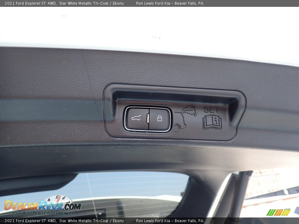 2021 Ford Explorer ST 4WD Star White Metallic Tri-Coat / Ebony Photo #9