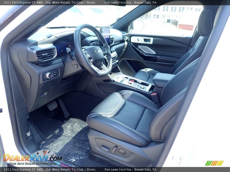2021 Ford Explorer ST 4WD Star White Metallic Tri-Coat / Ebony Photo #12