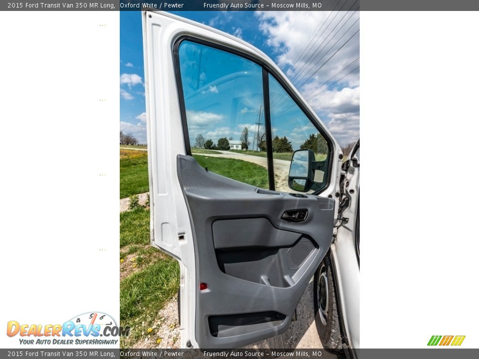 2015 Ford Transit Van 350 MR Long Oxford White / Pewter Photo #20