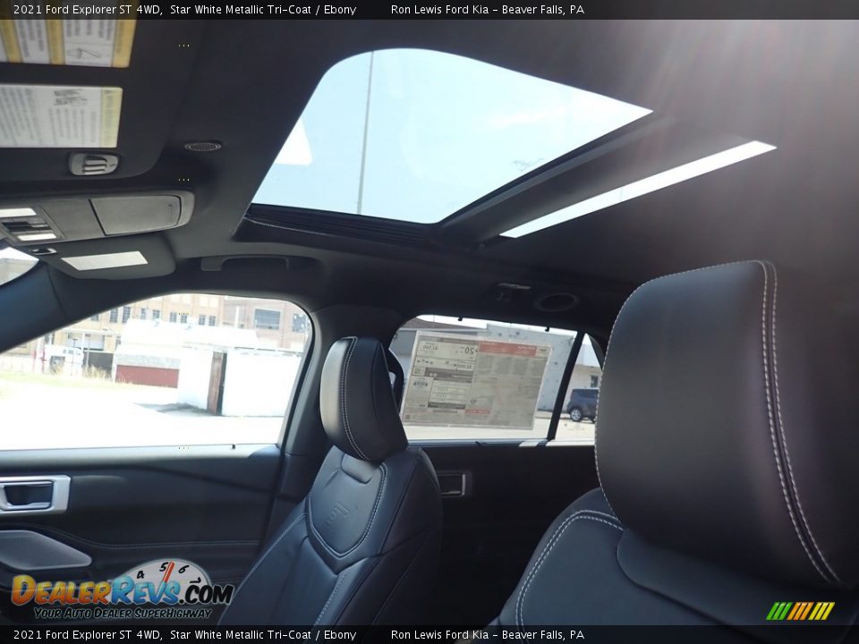 2021 Ford Explorer ST 4WD Star White Metallic Tri-Coat / Ebony Photo #15