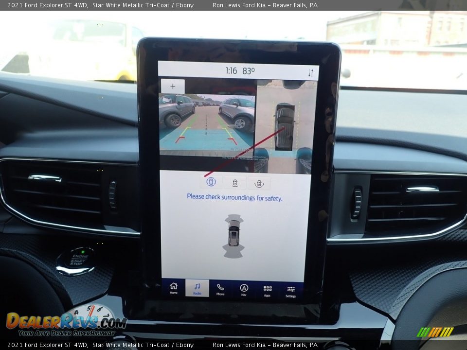 2021 Ford Explorer ST 4WD Star White Metallic Tri-Coat / Ebony Photo #17