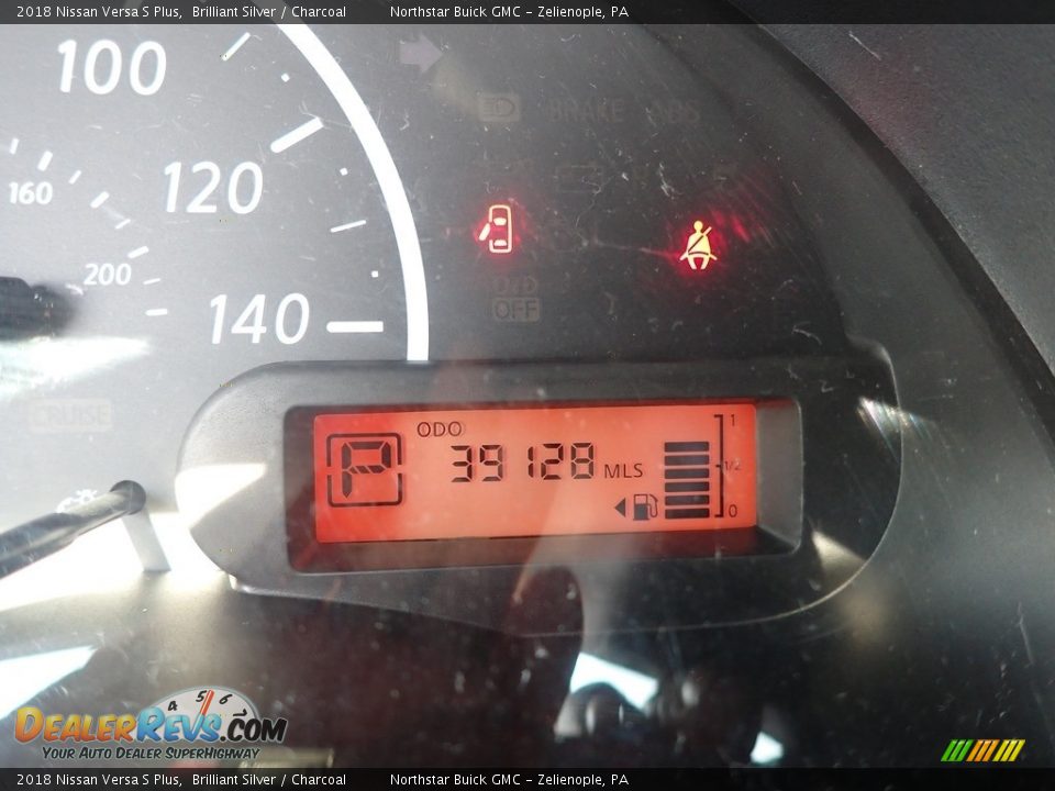 2018 Nissan Versa S Plus Brilliant Silver / Charcoal Photo #30