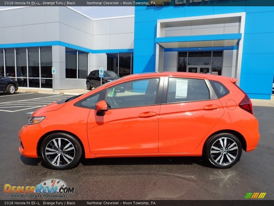 Orange Fury 2018 Honda Fit EX-L Photo #3