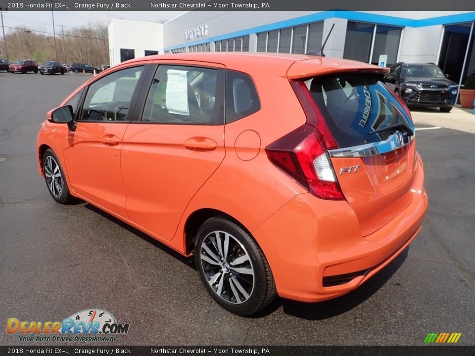 2018 Honda Fit EX-L Orange Fury / Black Photo #4