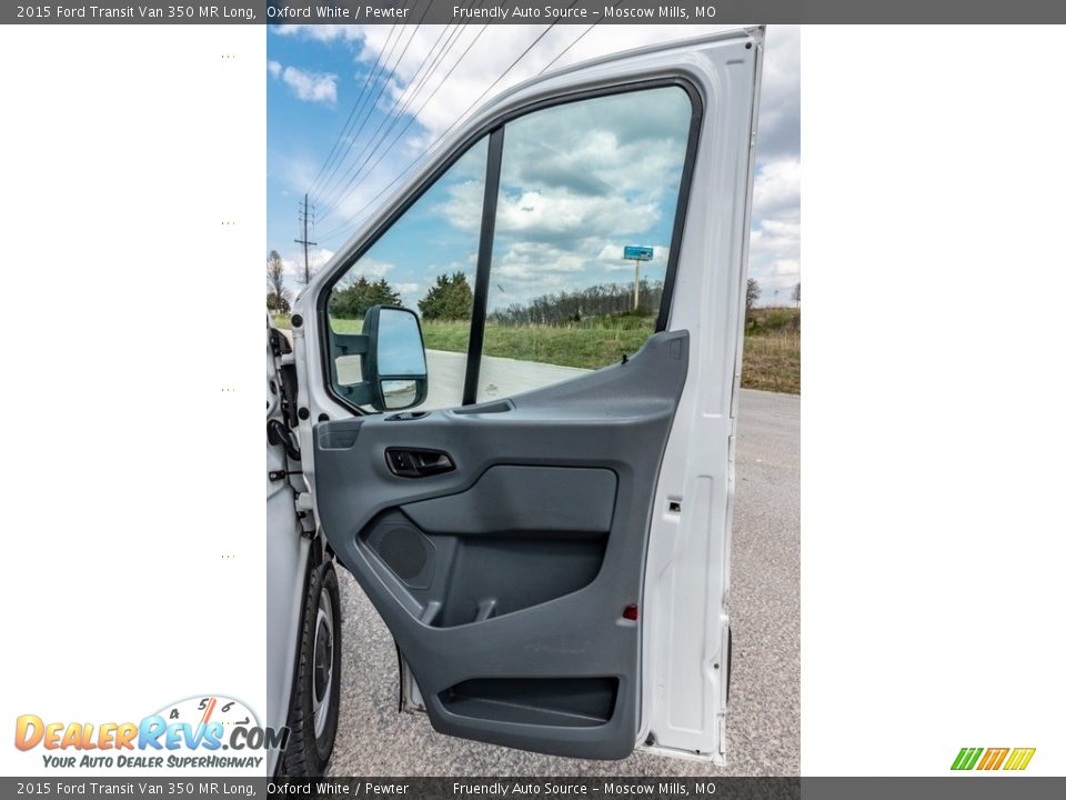 2015 Ford Transit Van 350 MR Long Oxford White / Pewter Photo #27