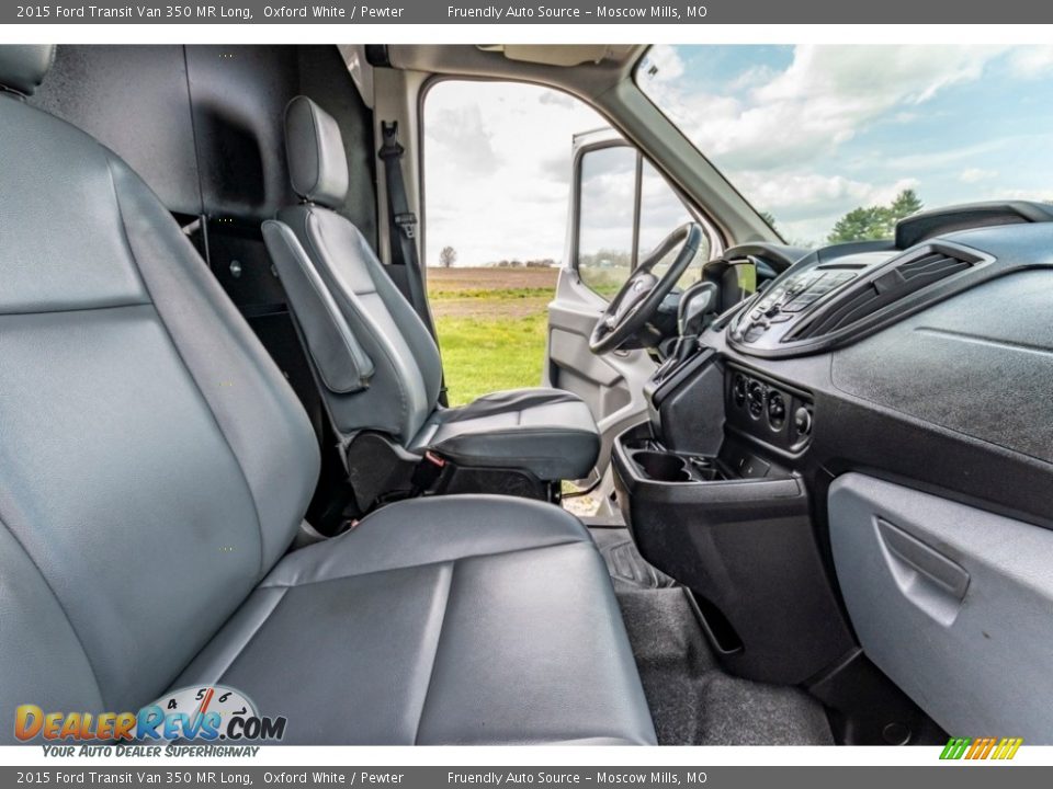 2015 Ford Transit Van 350 MR Long Oxford White / Pewter Photo #29