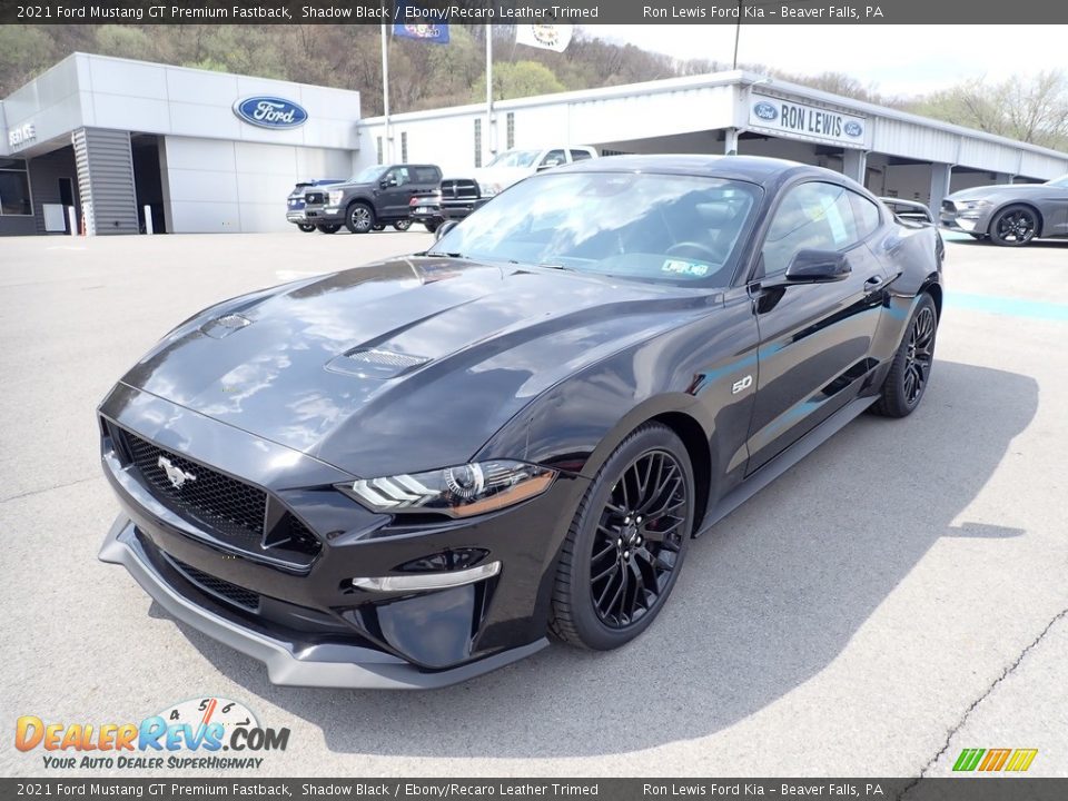 2021 Ford Mustang GT Premium Fastback Shadow Black / Ebony/Recaro Leather Trimed Photo #5